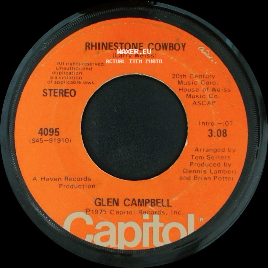Glen Campbell - Rhinestone Cowboy / Lovelight side A