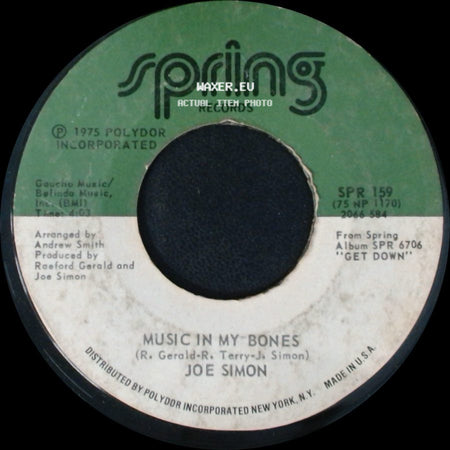 Joe Simon - Fire Burning / Music In My Bones side B