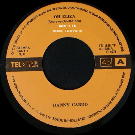 Danny Cardo - Oh Mirabella / Oh Eliza side B