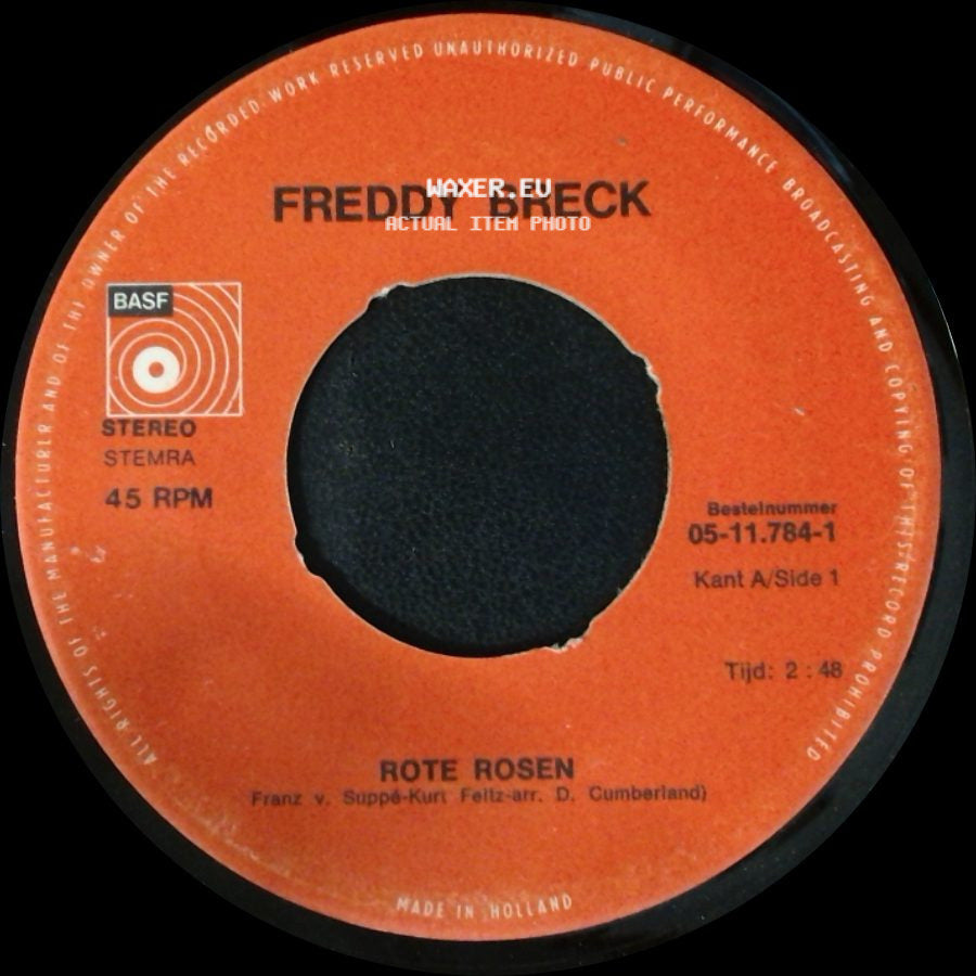 Freddy Breck - Rote Rosen / Eine Frau Ist So Schön, Wenn Sie Liebt side A
