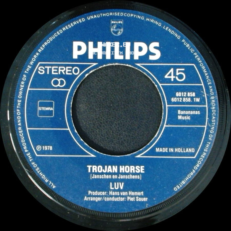 Luv - Trojan Horse (Janschen En Janschens) / Life Is On My Side side A
