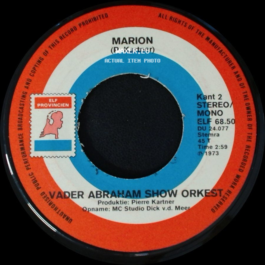 Vader Abraham Show Orkest - Marion / Ay-Ay-Ay Don José side A
