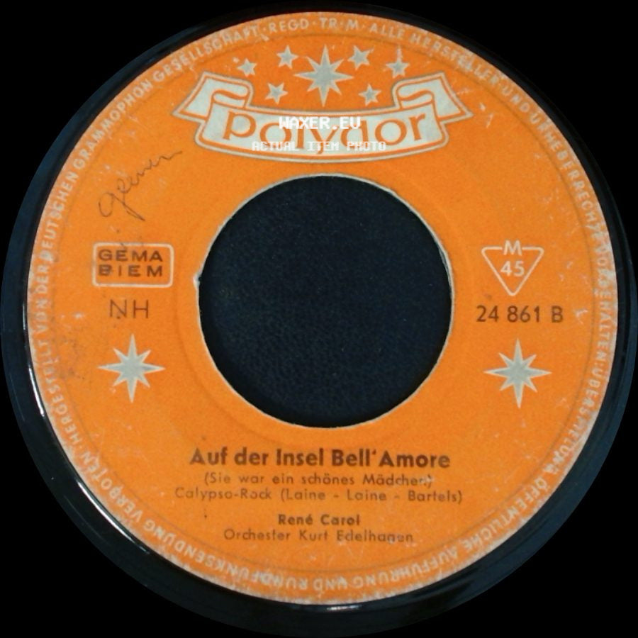 René Carol - Auf Der Insel Bell'amore / Der Rote Wein side A