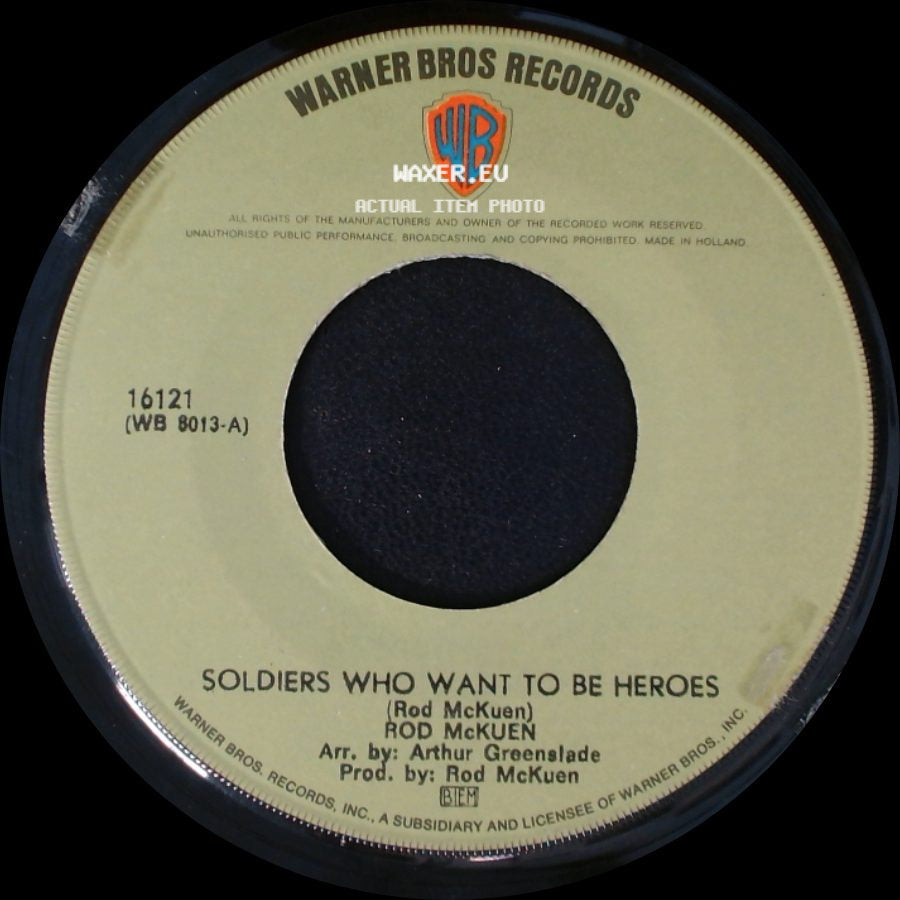 Rod Mckuen - Soldiers Who Want To Be Heroes / Three side A