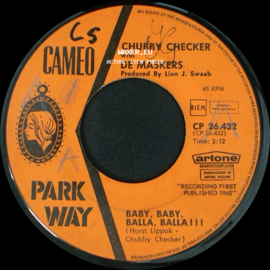 Chubby Checker With De Maskers - My Little Girl / Baby, Baby, Balla, Balla!!! side B