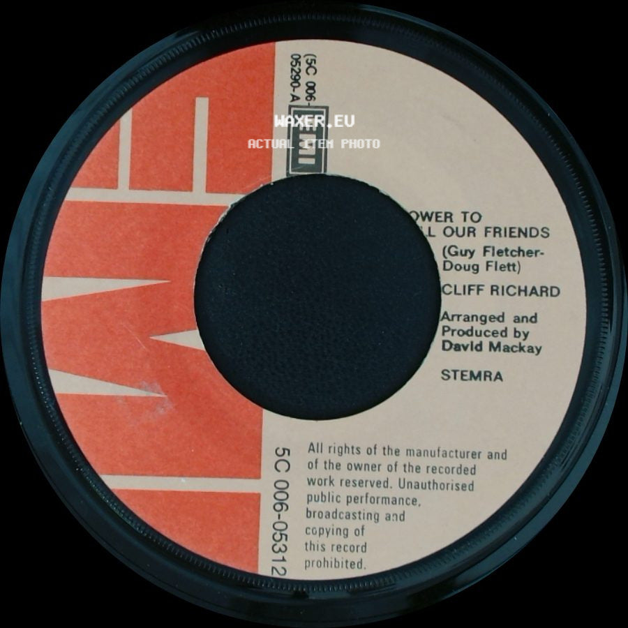 Cliff Richard - The Days Of Love / Power To All Our Friends side B