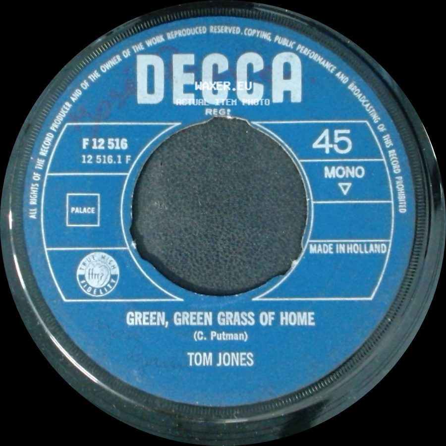 Tom Jones - Green, Green Grass Of Home / If I Had You side A