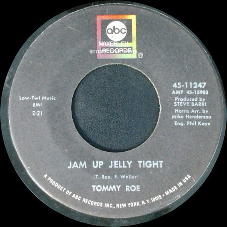 Tommy Roe - Jam Up Jelly Tight / Moontalk side A