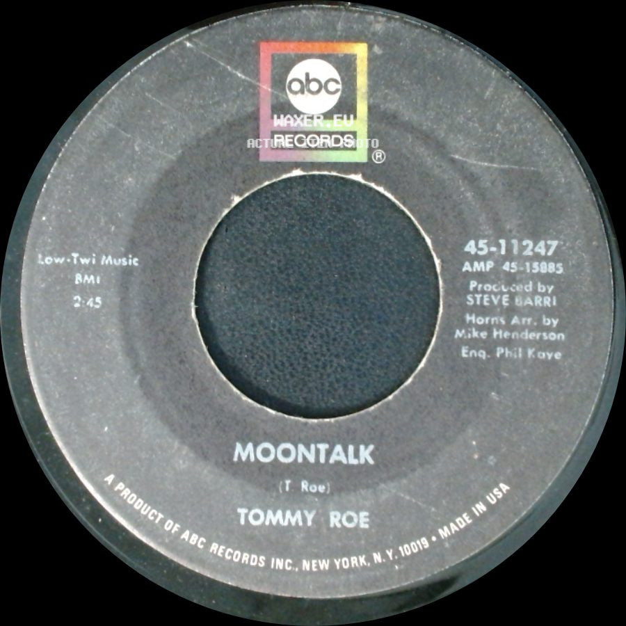 Tommy Roe - Jam Up Jelly Tight / Moontalk side B