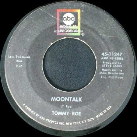 Tommy Roe - Jam Up Jelly Tight / Moontalk side B