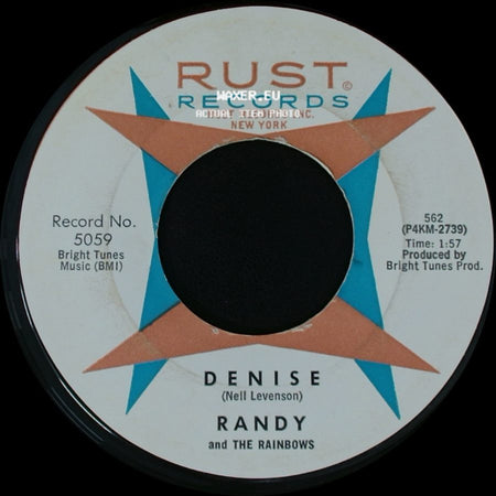 Randy And The Rainbows - Denise / Come Back side A