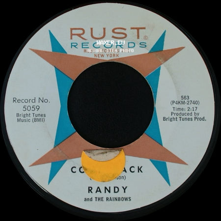 Randy And The Rainbows - Denise / Come Back side B