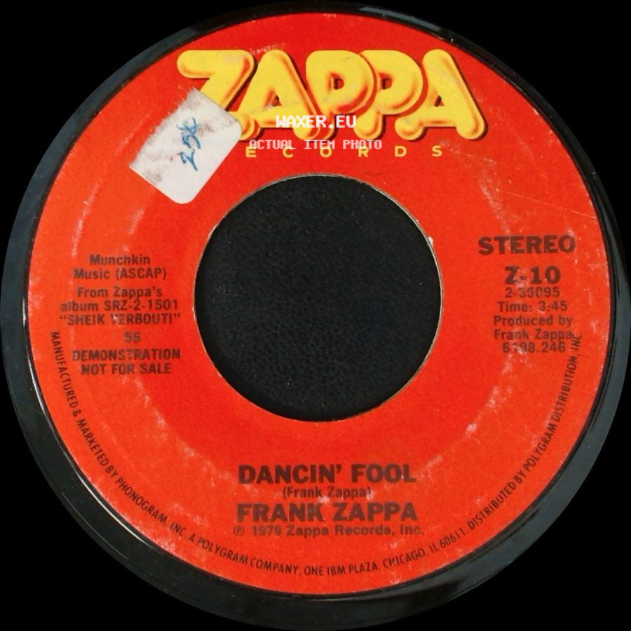 Frank Zappa - Dancin' Fool / Dancin' Fool side B