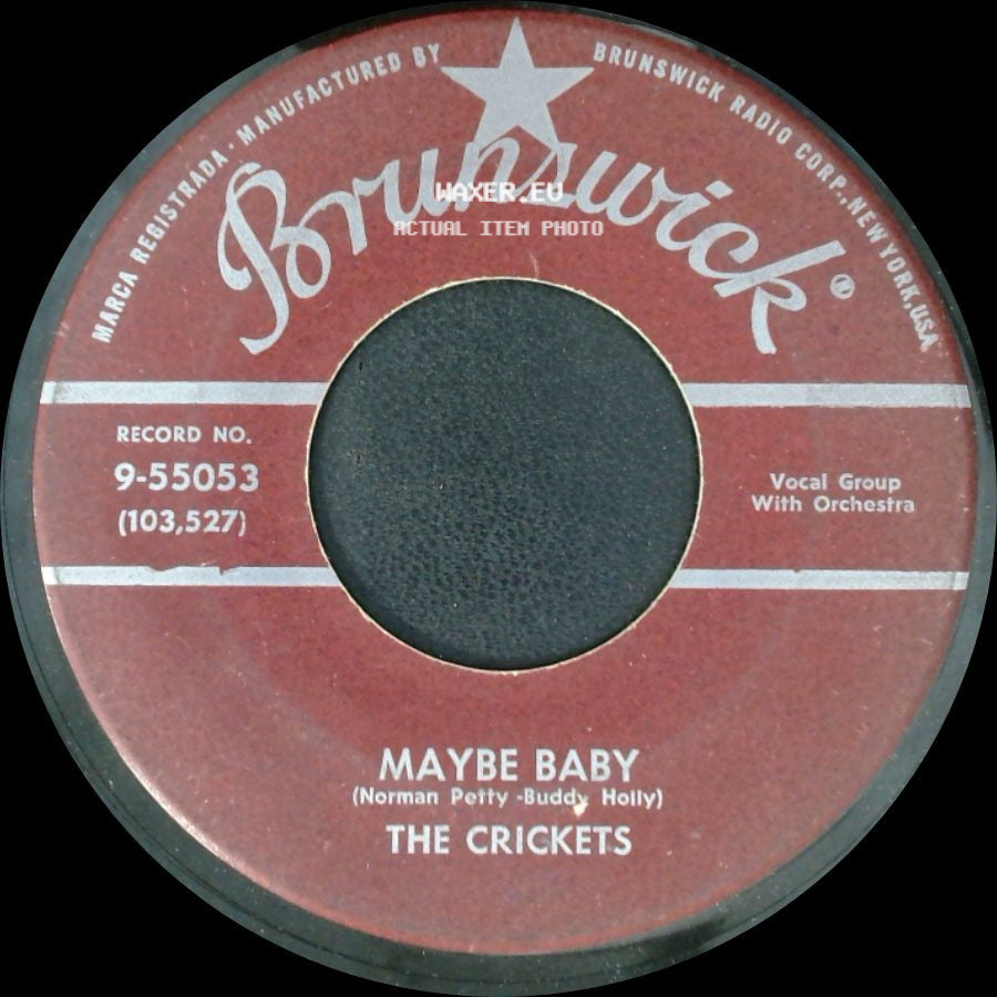 The Crickets - Maybe Baby / Tell Me How side A