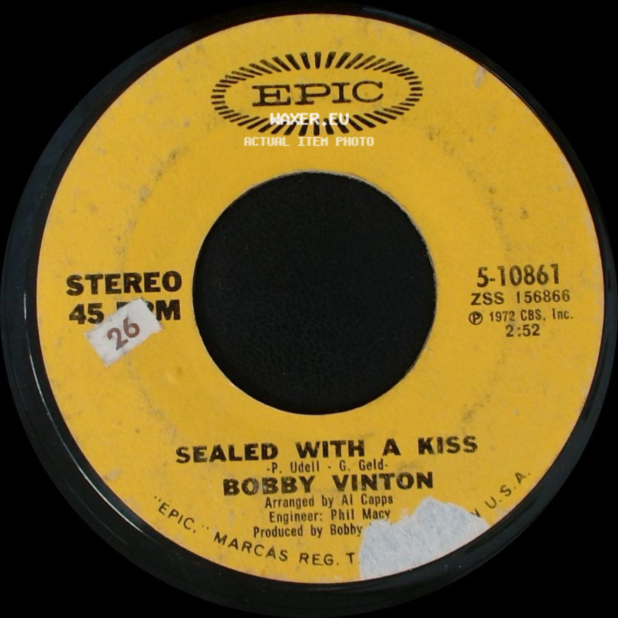 Bobby Vinton - All My Life / Sealed With A Kiss side B