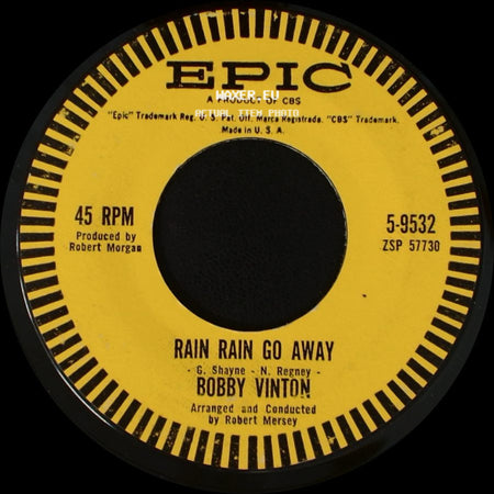 Bobby Vinton - Over And Over / Rain Rain Go Away side B