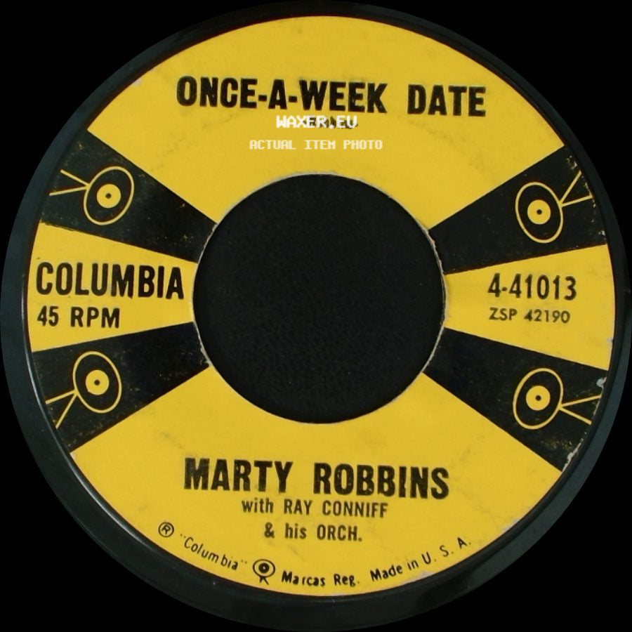 Marty Robbins With Ray Conniff & His Orch. / Marty Robbins - The Story Of My Life / Once-A-Week Date side B