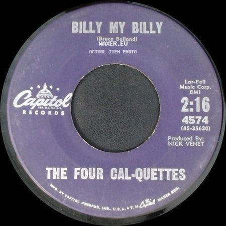 The Four Cal-Quettes - Star Bright / Billy My Billy side B