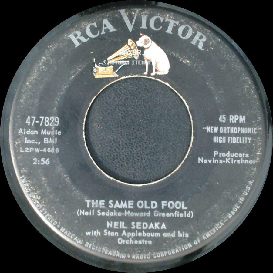 Neil Sedaka - Calendar Girl / The Same Old Fool side B