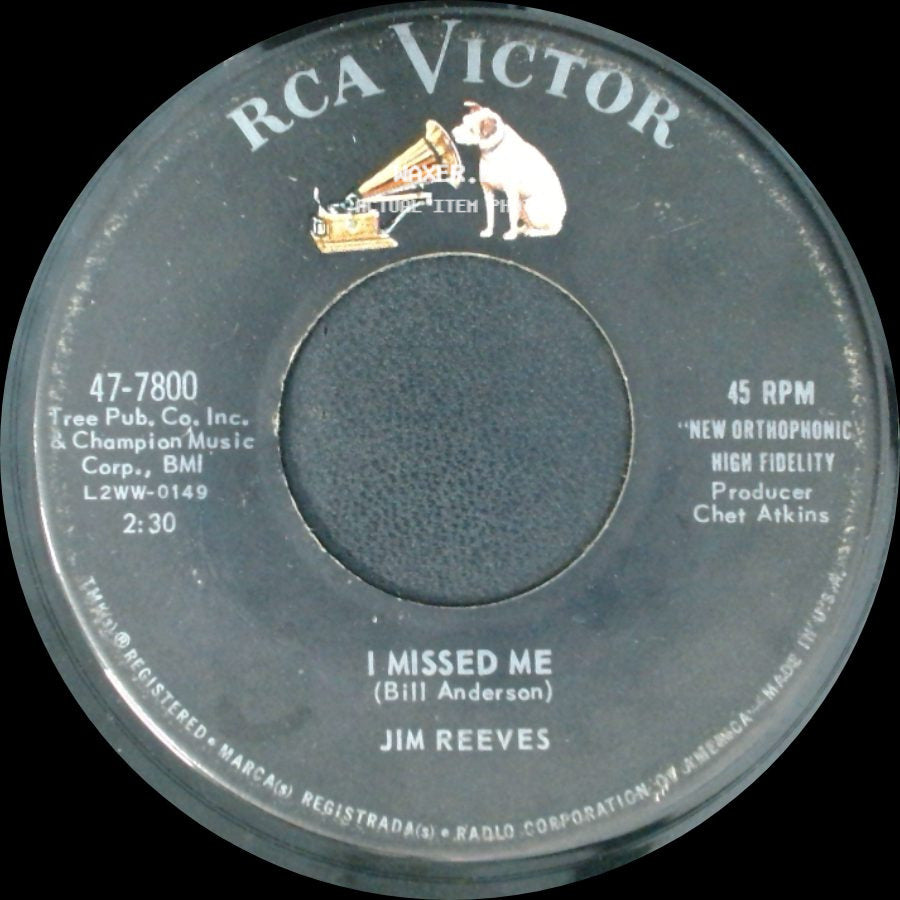 Jim Reeves - I Missed Me / Am I Losing You side A