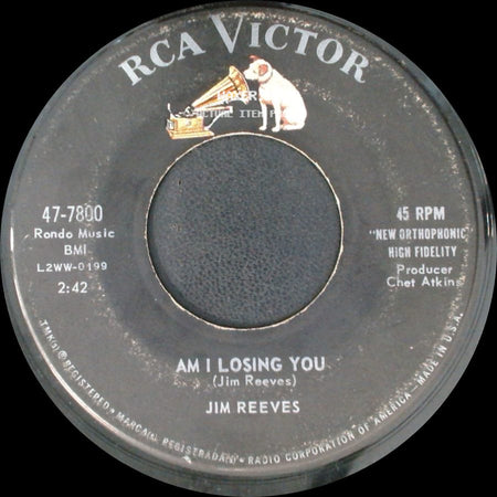 Jim Reeves - I Missed Me / Am I Losing You side B