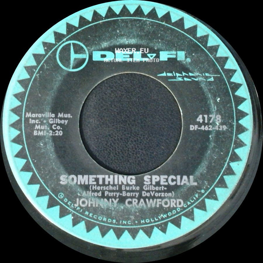 Johnny Crawford - Cindy's Birthday / Something Special side B