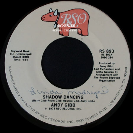 Andy Gibb - Let It Be Me / Shadow Dancing side B