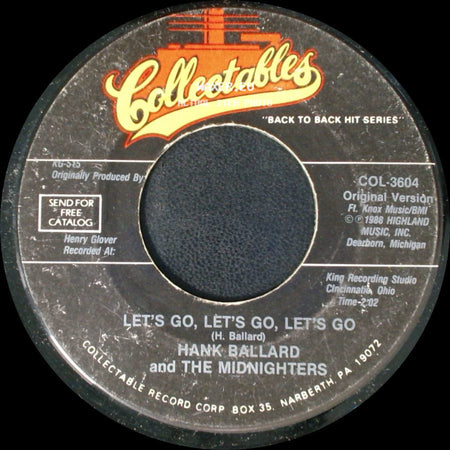 Hank Ballard And The Midnighters - Let's Go, Let's Go, Let's Go / Finger Poppin' Time side A