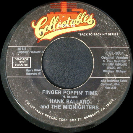 Hank Ballard And The Midnighters - Let's Go, Let's Go, Let's Go / Finger Poppin' Time side B