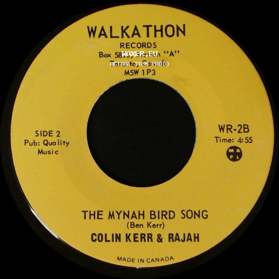 Colin Kerr & Rajah - The Mynah Bird Hop / The Mynah Bird Song side B