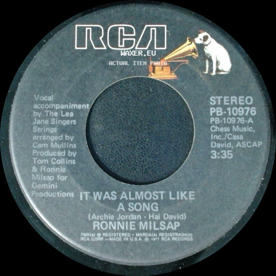 Ronnie Milsap - It Was Almost Like A Song / It Don't Hurt To Dream side A