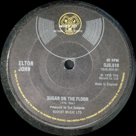 Elton John - Island Girl / Sugar On The Floor side B
