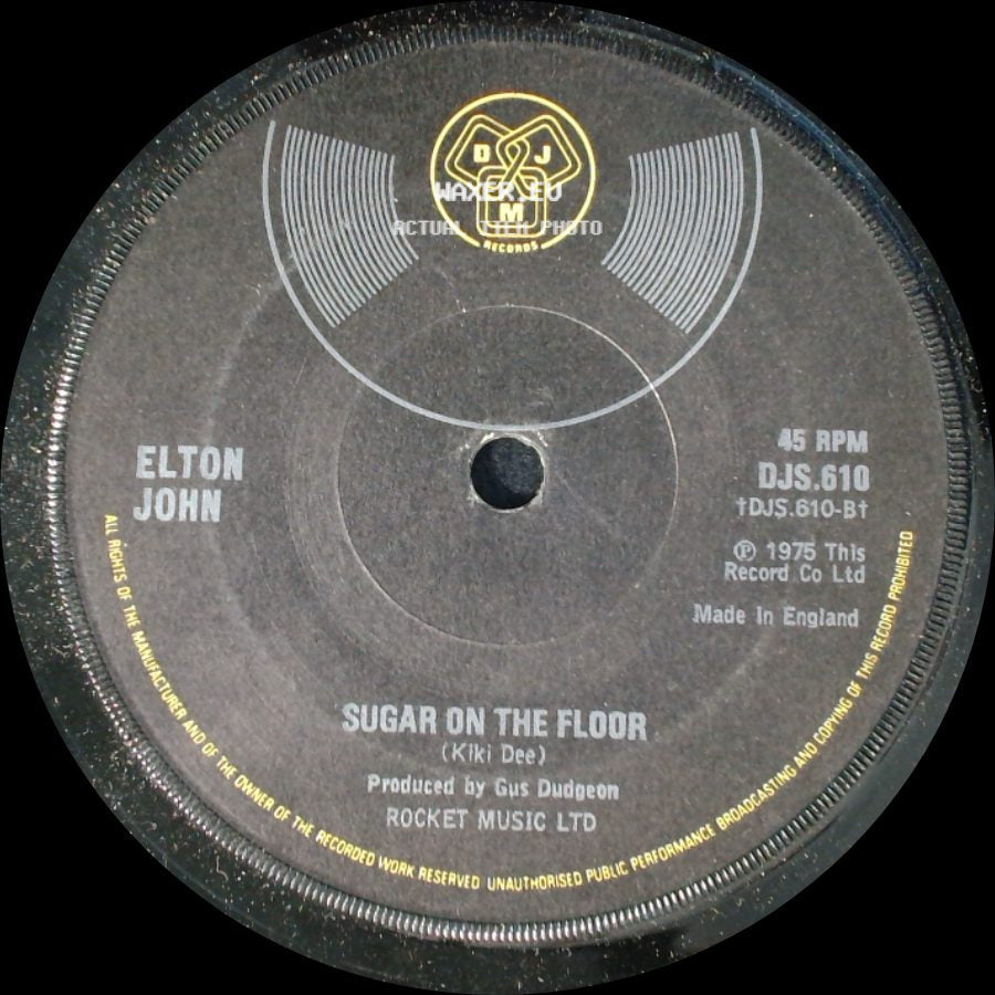 Elton John - Island Girl / Sugar On The Floor side B