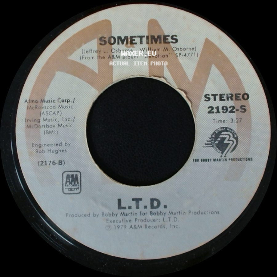 L.T.D. - Stranger / Sometimes side B