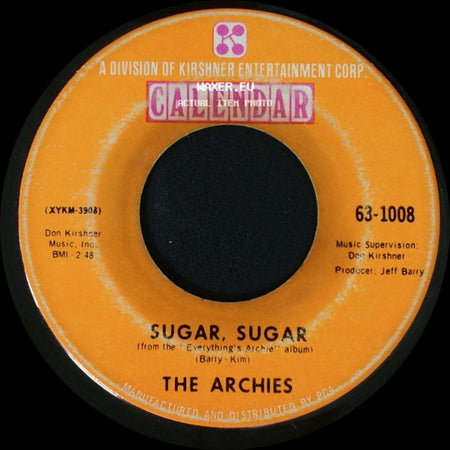 The Archies - Melody Hill / Sugar, Sugar side B