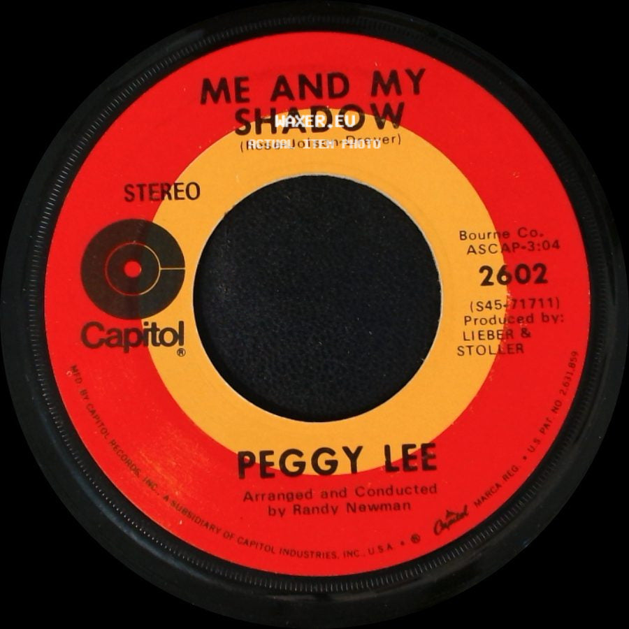 Peggy Lee - Is That All There Is / Me And My Shadow side B