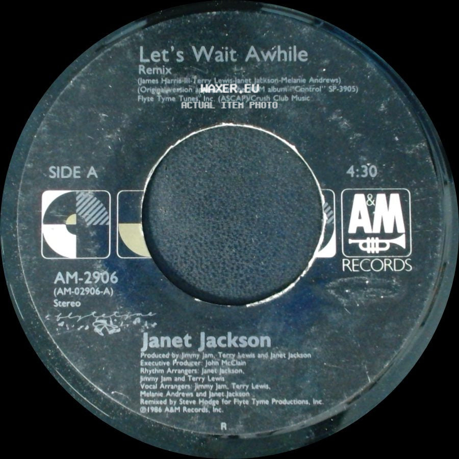 Janet Jackson - Let's Wait Awhile Remix / Pretty Boy side A