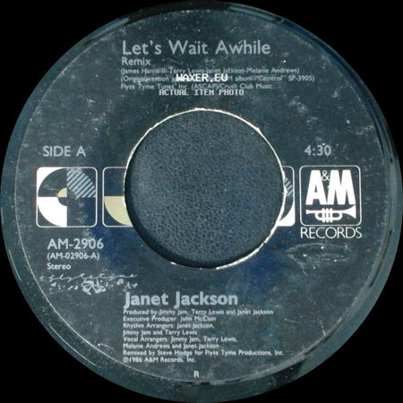 Janet Jackson - Let's Wait Awhile Remix / Pretty Boy side A