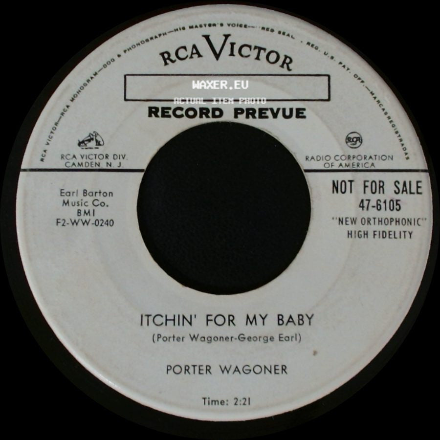 Porter Wagoner - Itchin' For My Baby / A Satisfied Mind side A