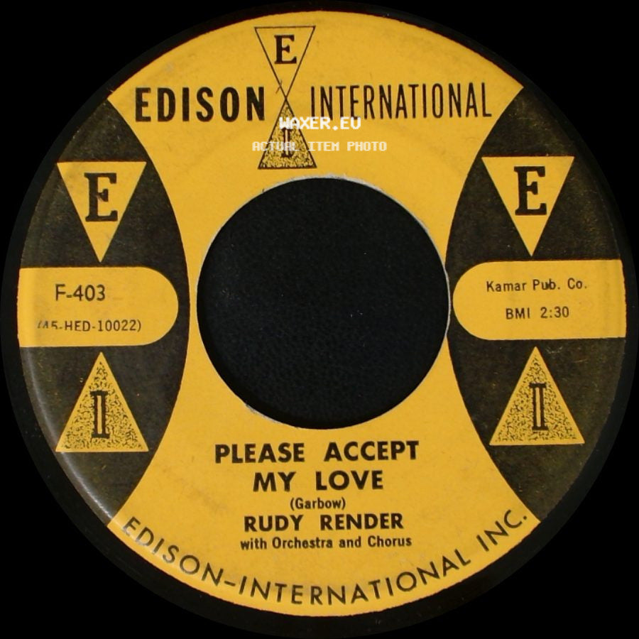 Rudy Render - It Isn't Fair / Please Accept My Love side B