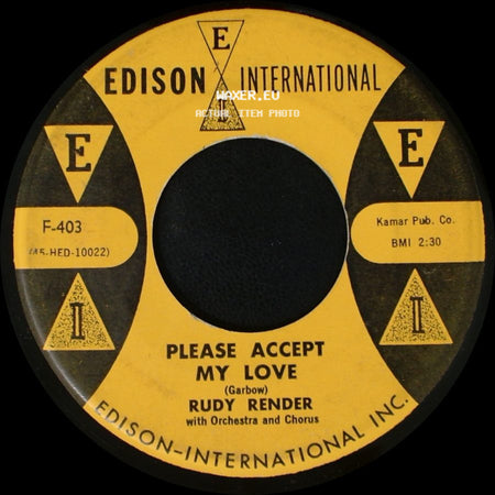Rudy Render - It Isn't Fair / Please Accept My Love side B
