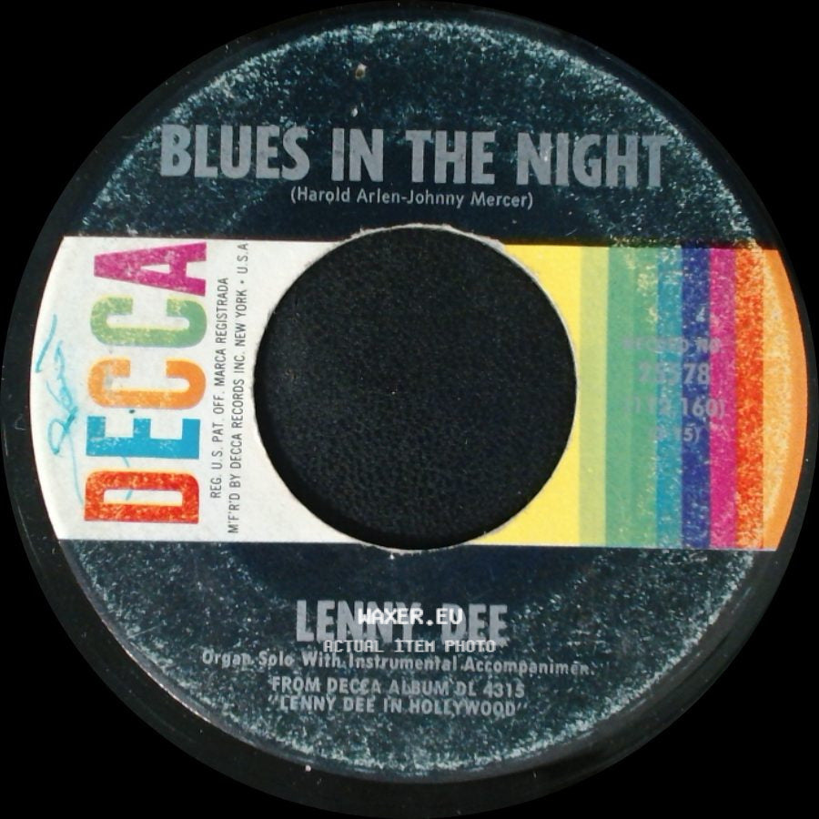 Lenny Dee - Blues In The Night / Baubles, Bangles And Beads side A