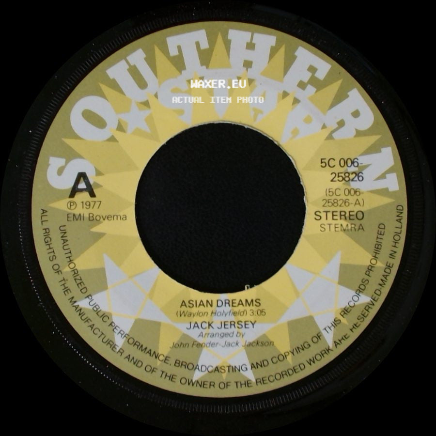 Jack Jersey - My Father's House / Asian Dreams side B