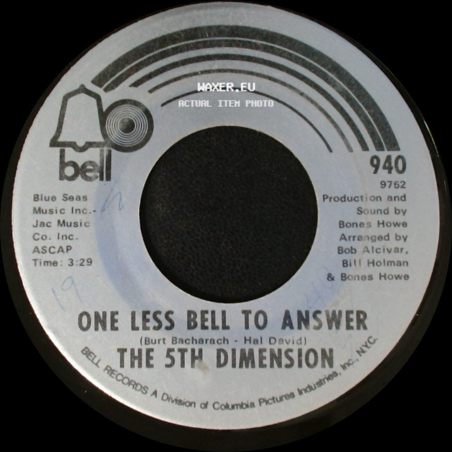 The 5Th Dimension - Feelin' Alright? / One Less Bell To Answer side B