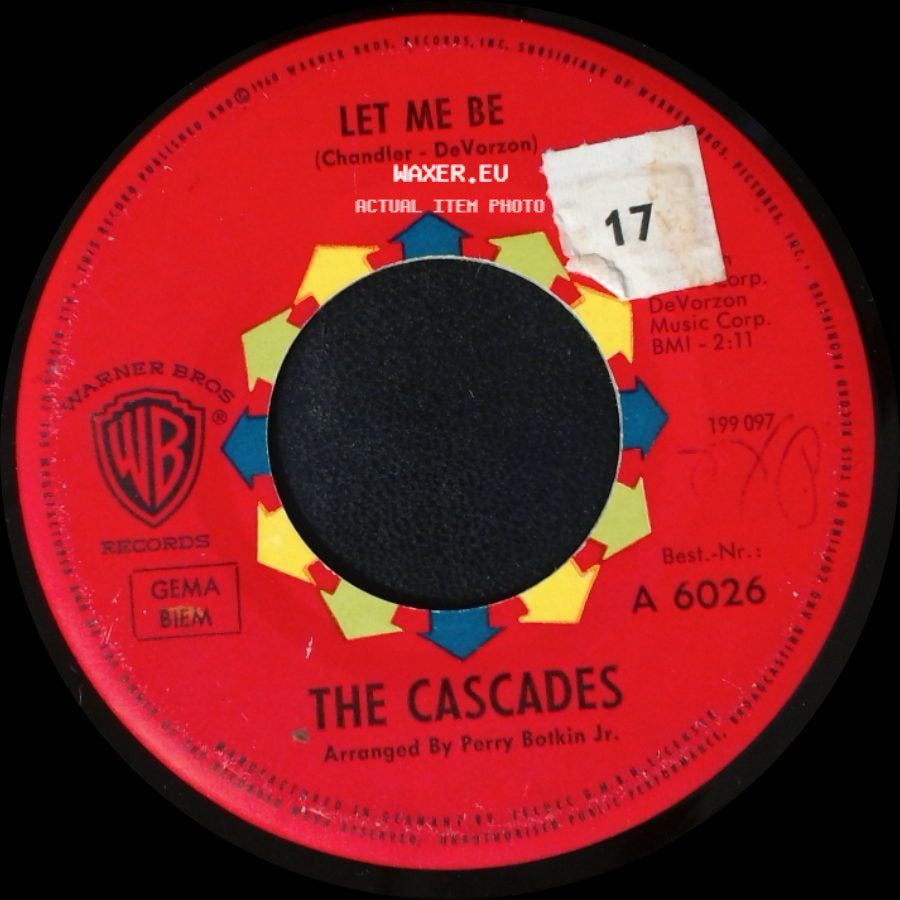 The Cascades - Rhythm Of The Rain / Let Me Be side B