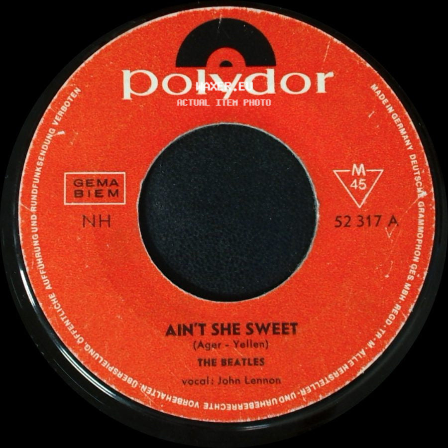 The Beatles With Tony Sheridan, Vocal / The Beatles - If You Love Me, Baby (Take Out Some Insurance On Me, Baby) / Ain't She Sweet side B