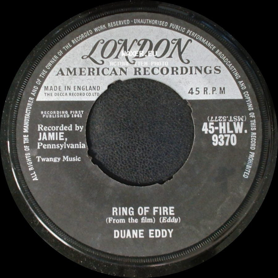 Duane Eddy - Gidget Goes Hawaiian / Ring Of Fire side B