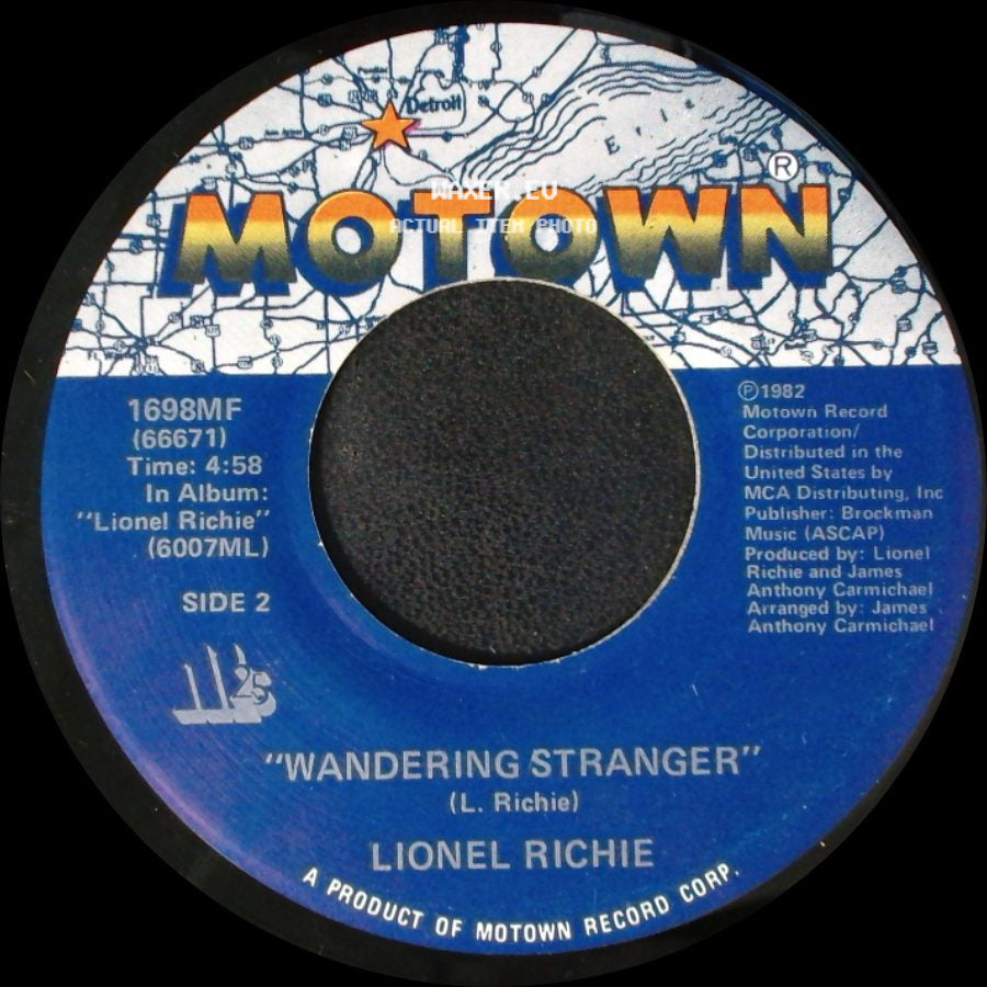 Lionel Richie - All Night Long (All Night) / Wandering Stranger side B
