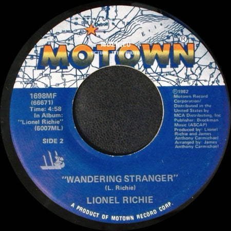 Lionel Richie - All Night Long (All Night) / Wandering Stranger side B