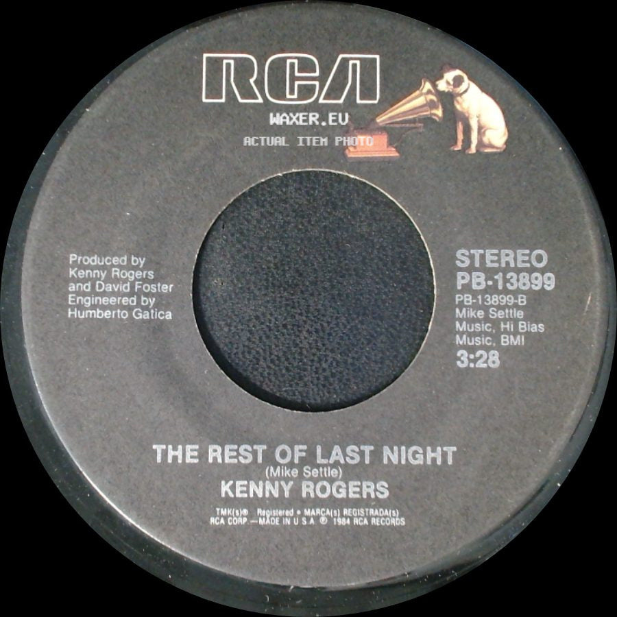 Kenny Rogers With Kim Carnes And James Ingram / Kenny Rogers - What About Me? / The Rest Of Last Night side B